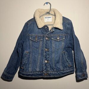 Old Navy Toddler Boys Denim Sherpa Jacket